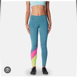 Cotopaxi Blue, Pink, and Yellow Leggings